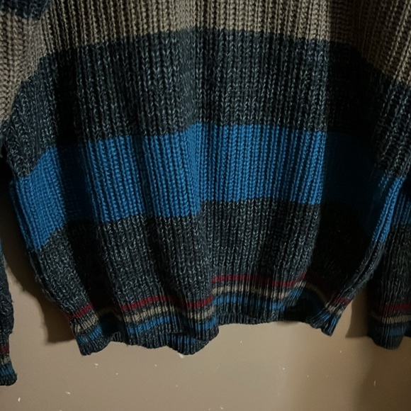 80’s funky striped sweater crew neck - Picture 2 of 4